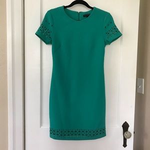 Banana Republic Teal Cut Out Dress